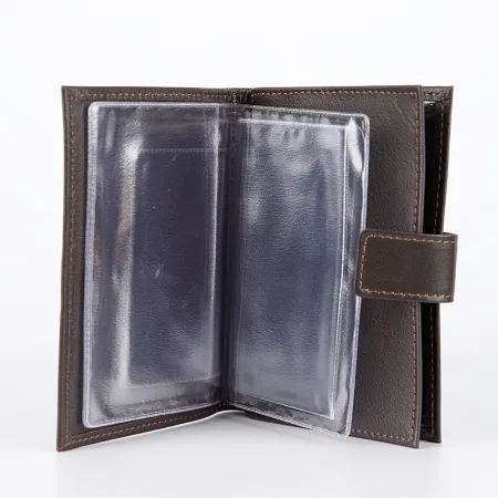 Poshete Обложка для паспорта и автодок (коричневый)