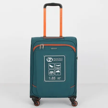 Francesco Molinary Чемодан на 4-х колесах (бирюза)