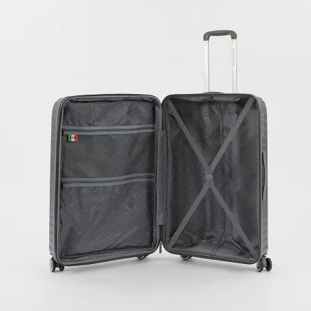 Francesco Molinary Чемодан на 4-х колесах (серый)