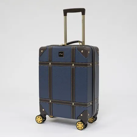 Francesco Molinary Чемодан на 4-х колесах (синий)