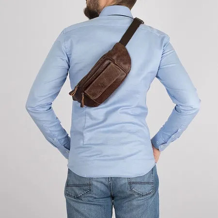 Poshete Сумка на пояс (коричневый)