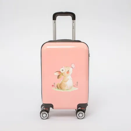 Grott Чемодан на 4-х колесах (розовый)