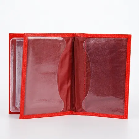 Poshete Обложка для паспорта и автодок (красный)