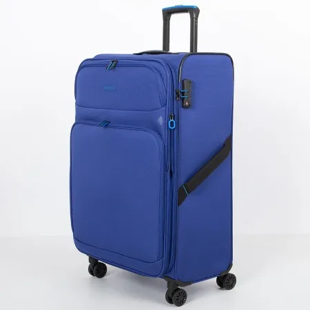 Francesco Molinary Чемодан на 4-х колесах (синий)