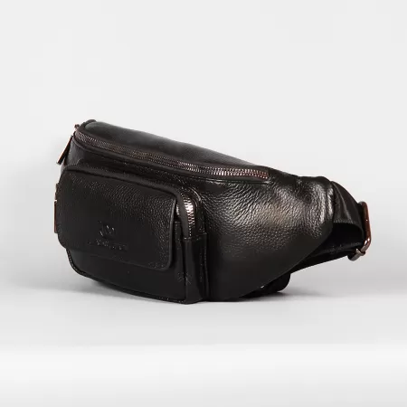 Поясная кожаная сумка Francesco Molinary арт.751356-001