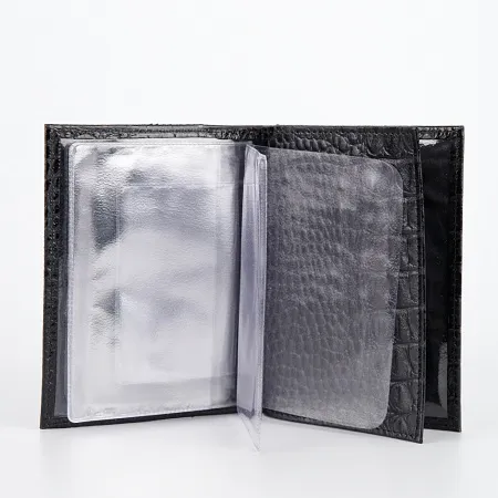 Poshete Обложка для паспорта и автодок (черный)