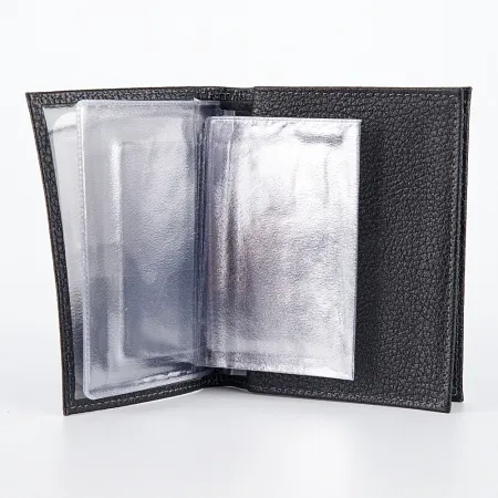 Poshete Обложка для паспорта и автодок (черный)